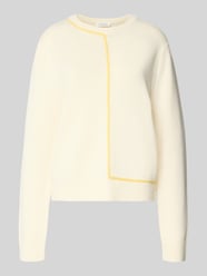 Sweter z dzianiny o kroju relaxed fit z dodatkiem wełny Model 'JANIQUE' od GUIDO MARIA KRETSCHMER WOMAN - 46