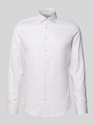 Slim fit zakelijk overhemd van katoen met kentkraag van SEIDENSTICKER Beige - 23