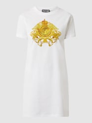 Sukienka z dzianiny dresowej z bawełny  od Versace Jeans Couture Biały - 17