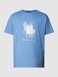 PLUS SIZE T-Shirt mit Label-Motiv-Print von Polo Ralph Lauren Big & Tall Blau - 16