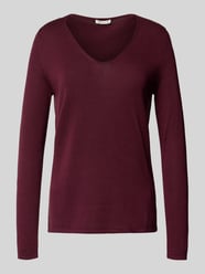 Regular Fit Strickshirt aus Baumwoll-Viskose-Mix von Tom Tailor Bordeaux - 34