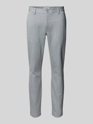 Slim fit broek met riemlussen, model 'MARK' van Only & Sons Grijs / zwart - 47