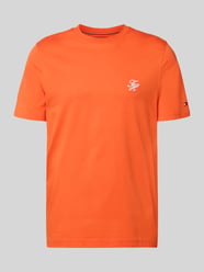 Regular Fit T-Shirt aus reiner Baumwolle von Tommy Hilfiger Orange - 9