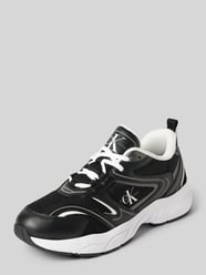 Sneaker mit Label-Print Modell 'RETRO TENNIS' von Calvin Klein Jeans Schwarz - 28