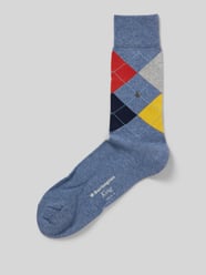 Socken mit Label-Detail Modell 'KING' von Burlington Blau - 6