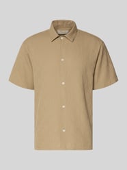 Koszula casualowa o kroju regular fit z fakturowanym wzorem model 'MONTAUK' od JACK & JONES - 36