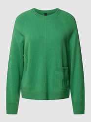 Gebreide pullover met deelnaad van Marc Cain Groen - 45