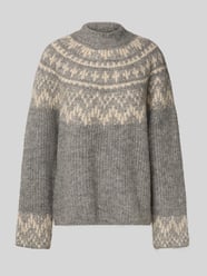 Loose fit gebreide pullover met opstaande kraag, model 'YASLIRI' van YAS - 13