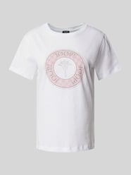 T-Shirt mit Strasssteinbesatz Modell 'Tolu' von JOOP! Lila - 37