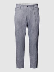 Broek met bandplooien, model 'Chasy' van Drykorn Blauw / turquoise - 46