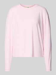 Longsleeve z prążkowanym dekoltem typu crewneck od American Vintage Fuksjowy - 6
