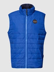 Steppweste mit Label-Patch Modell 'ACALMAR' von Napapijri Blau - 39