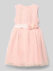Kleid aus Tüll mit Bindegürtel von Mayoral Pink - 6