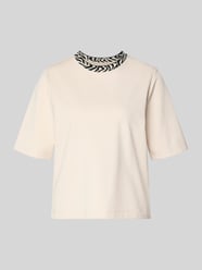 T-Shirt mit Rundhalsausschnitt von Marc Cain Beige - 2