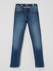 Slim Fit Jeans mit Stretch-Anteil Modell 'Glenn' von Jack & Jones Blau - 34