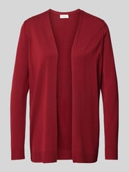 Strickjacke ohne Verschluss aus Ripp von s.Oliver RED LABEL Rot - 26