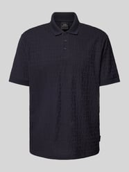 Regular Fit Poloshirt mit Strukturmuster von ARMANI EXCHANGE Blau - 13