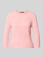 Sweter z dzianiny z okrągłym dekoltem i rękaw o dł. 3/4 od Betty Barclay Fuksjowy - 15