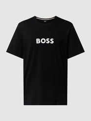 T-Shirt mit Label-Print von BOSS Grau / Schwarz - 28