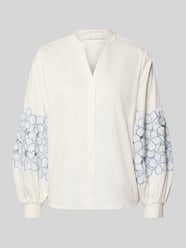regular fit blouse met stitchings van HERZENS - 12
