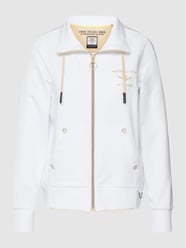 Sweatjacke mit Stehkragen von Aeronautica Militare Weiß - 10