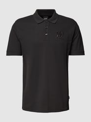 Poloshirt mit Label-Stitching Modell 'Parlay' von BOSS Schwarz - 46