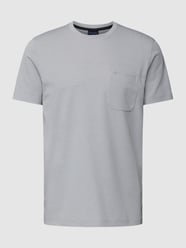 T-shirt met borstzak van Christian Berg Men Grijs / zwart - 35