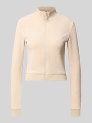 Slim fit sweatjack met opstaande kraag model 'LAUDOMIA' van GUESS Activewear - 14