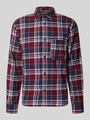 Regular fit vrijetijdsoverhemd van flanel met kentkraag van REVIEW Bordeaux - 28