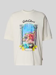 Oversized T-Shirt mit Label-Print von CARLO COLUCCI - 2