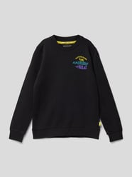Sweatshirt met flockprint van Scotch & Soda Grijs - 44