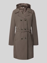 Lange jas met imitatiebont, model 'PAOLINA' van CINQUE Beige - 11