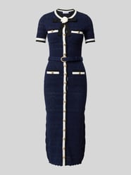 Slim Fit Midikleid in Strick-Optik von Self-Portrait - 6