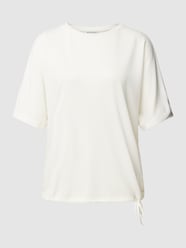 T-Shirt mit Tunnelzug am Saum von Tom Tailor Beige - 16