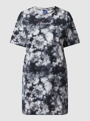 Custom Fit Shirtkleid in Batik-Optik  von CHAMPION Grau / Schwarz - 42