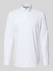 Koszula biznesowa o kroju super slim fit z kołnierzykiem typu kent od Jake*s - 21