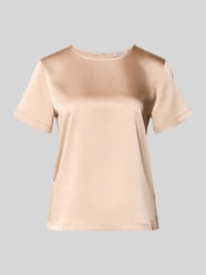 Getailleerde jersey jurk met all-over motief model 'SAGGIO' van Weekend Max Mara Beige - 45
