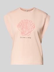 Regular Fit T-Shirt aus reiner Baumwolle Modell 'SHELINA' von ONLY Pink - 37