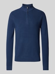 Sweter z dzianiny z kołnierzem model ‘Codford’ od Blend - 9