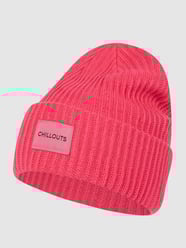 Czapka beanie z naszywką z logo model ‘Kara’ od Chillouts Fuksjowy - 14