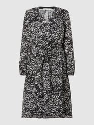 Kleid mit abstraktem Muster  von BETTY & CO WHITE Schwarz - 11