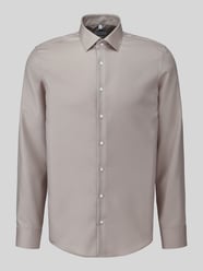 Slim Fit Businesshemd aus reiner Baumwolle Modell 'New Kent' von Seidensticker Beige - 8