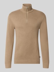 Slim Fit Pullover aus reiner Baumwolle Modell 'MILANO' von JACK & JONES Premium Beige - 11