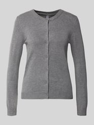 Kardigan rozpinany o kroju slim fit z mieszanka wiskozy Model 'NORA' od PIECES - 11