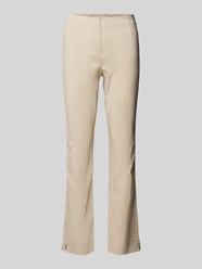 Regular Fit Hose mit Ziernähten Modell 'INA' von STEHMANN Beige - 4