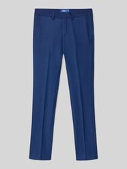 Spodnie z zakładkami w pasie o kroju regular fit z dodatkiem wełny model ‘SOLARIS’ od JACK & JONES - 6