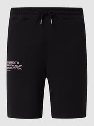Loose Fit Sweatshorts Eingrifftaschen Modell 'Aaren' von Selected Homme Schwarz - 35