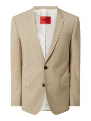 Slim Fit Sakko aus Schurwolle von HUGO Beige - 44