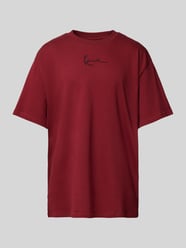 T-Shirt mit Label-Stitching von KARL KANI Bordeaux - 6