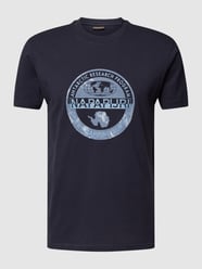 T-shirt z nadrukowanym motywem model ‘BOLLO’ od Napapijri Niebieski - 22